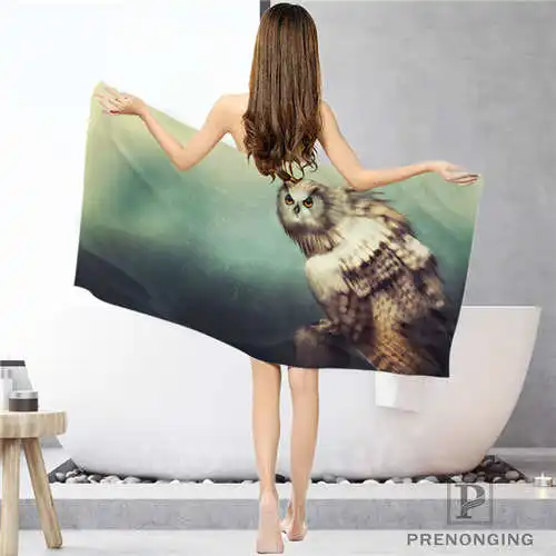 На заказ Сова-картина(1) тряпка для ванной комнаты полотенце s полотенце для лица/банное полотенце для душа Размер s 33x74 см/72x143 см#18-12-17-07-330