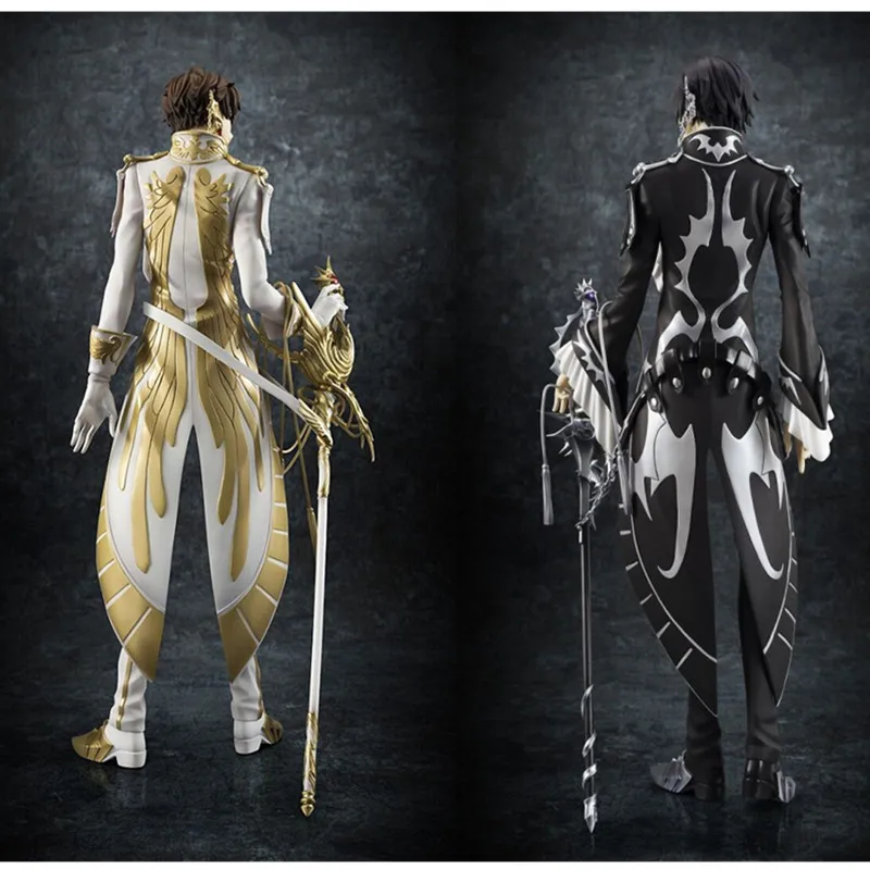 Аниме код GEASS Lelouch Rebel R2 зажим черный белый рыцарь Сузаку Seven ПВХ фигурка модель