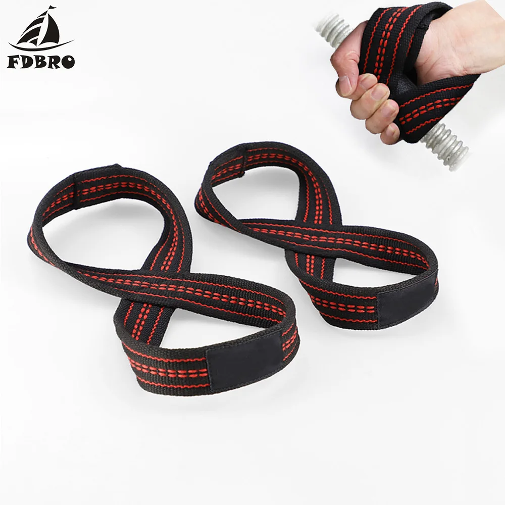 

FDBRO New Weight Lifting Straps DeadLift Wrist Strap for Pull-ups Horizontal Bar Powerlifting Gym Fitness Bodybuilding Equipment