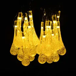 30 светодиодов Сказочный свет с форма капли-украшение света для свадьбы/рождества. Хороший подарок для вашего друга или семьи