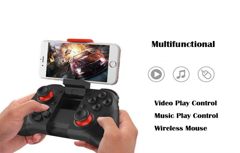 MOCUTE 050 VR игровой коврик Android джойстик Bluetooth пульт управления селфи пульт дистанционного управления джойстика для ПК смартфон+ держатель