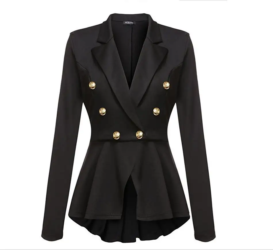 2018 new women's long suit suit jacket elegant three season sleeve thin