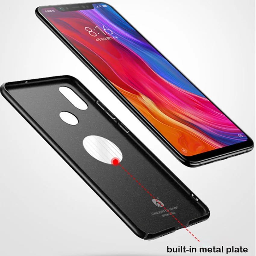 Полностью Защитный металлический чехол из поликарбоната для Xiaomi mi 8 SE, Жесткий Тонкий чехол на магните для Xiaomi mi 8 SE Xio mi 8 Explorer