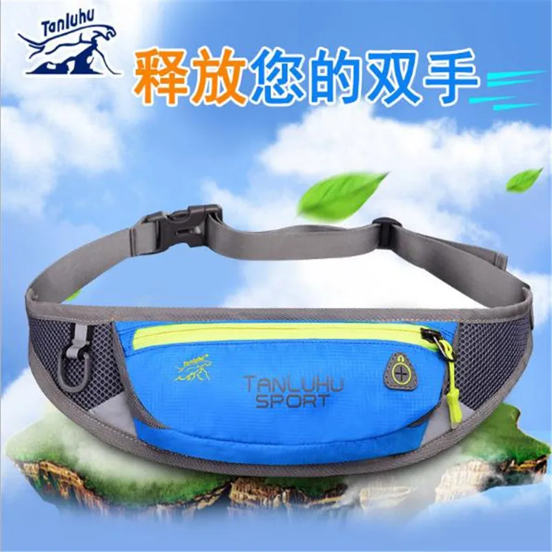

TANLUHU 334 Nylon Running Bag Marathon Waist Pack Outdoor Hiking Racing Gym Fitness Money Belt Hip Bag