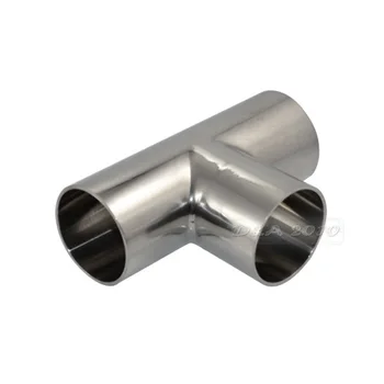 

FGHGF OD 38mm 1-1/2" 1.5" Sanitary TEE 3 Way Stainless Steel SS316 Pipe Fitting Pipe Thickness 1.5mm