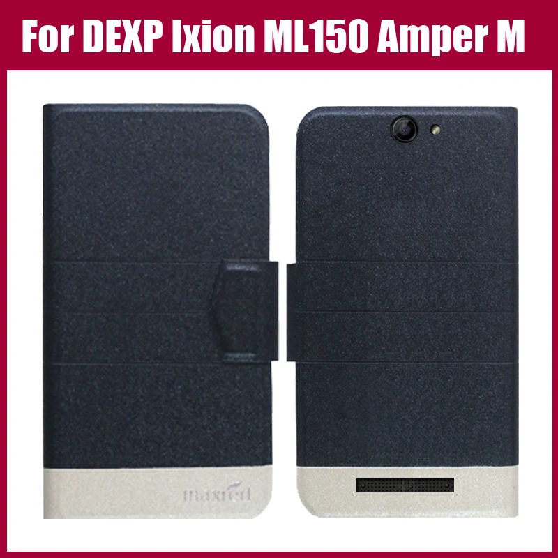 

Hot Sale! New Arrival 5 Colors Fashion Flip Ultra-thin Leather Protective Cover For DEXP Ixion ML150 Amper M Case