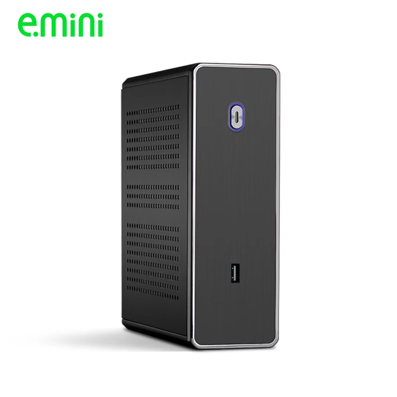 REALAN MINI ITX HTPC стальной чехол E C3 SGCC 0 8 мм M/B USB2.0 1 COM WIFI 4 4010FAN черный и серебристый