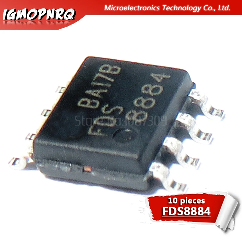 10PCS FDS8884 SOP8 8884 SOP SMD|Integrated Circuits| - AliExpress