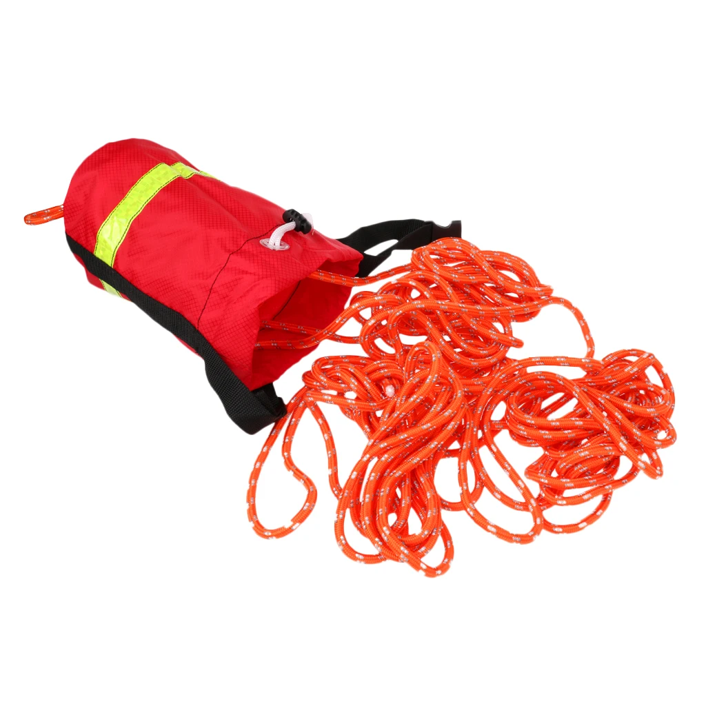 16m/21m Kayak Reflective Throwline Water Rescue Safe Throw Bag Floating Rope  Rescue Throw Bag with Rope