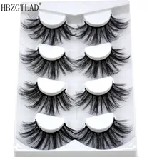 HBZGTLAD 6D Новые 25 мм норковые ресницы ручной работы натуральные 3D накладные ресницы Ins длинные импортные maquiagem накладные ресницы для наращивания