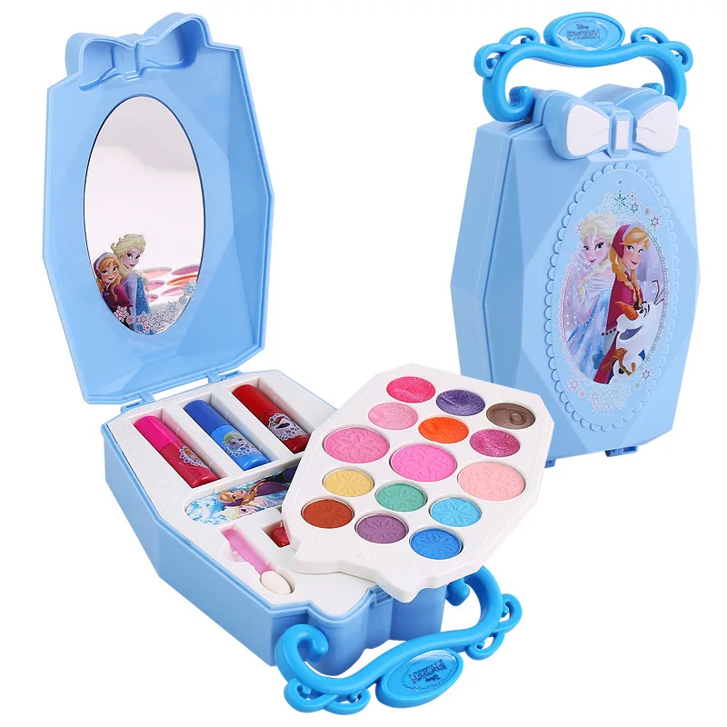 Disney Pretend Play Frozen Beauty Fashion Toys Children's Cosmetics Non-toxic Makeup Washable Cosmetic Case Makeup Toys Disney Pretend Play Frozen Beauty Fashion Toys Children's Cosmetics Non-toxic Makeup Washable Cosmetic Case Makeup Toys