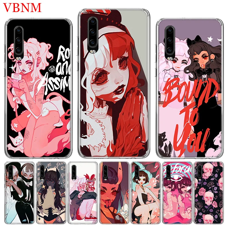 

Devil Girls Fit Special Soft Phone Case For Huawei P30 P20 Mate 20 10 Pro P10 lite P Smart + Plus Z 2019 Customized Cover Cases