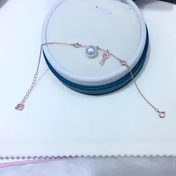 

Rose Gold 925 Sterling Silver Bracelet Settings Findings Mountings Base Parts Bangle for Akoya Edison Pearls Jade Coral Beads