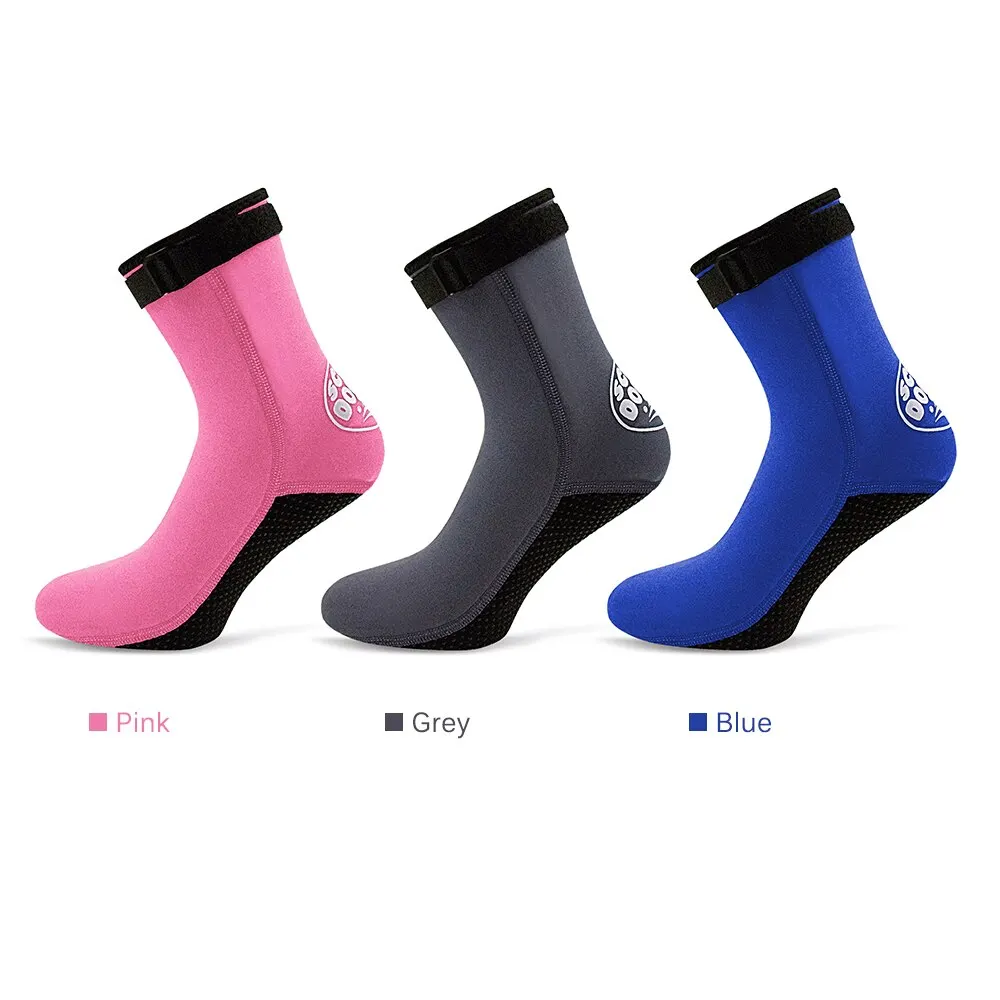 

#3mm Neoprene Socks Non-slip Diving Swimming Water Shoes Booties Boot Beach Socks Scuba Wetsuit Diving Surfing Warmer Adjustable