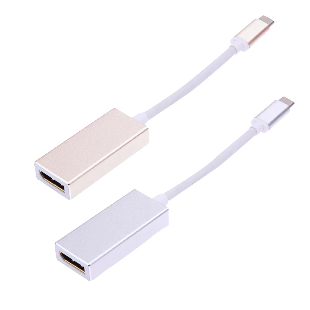 

Aluminum Male USB3.1 Type-C to Female Displayport Adapter 4K High Definition USB-C to DP Converter Cable for Macbook Type C