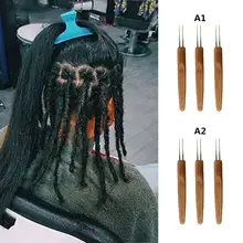 3 шт. Плетеный крючком двойной головкой 0,5-0,75 волосы артефакт парик приспособление для Плетения КОС крючком Уход за волосами инструмент для укладки