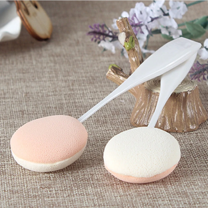 

Women Beauty Facial Face Body Powder Puff Long Handle Cosmetic Beauty Makeup Foundation Soft Sponge Girl Lady Gift