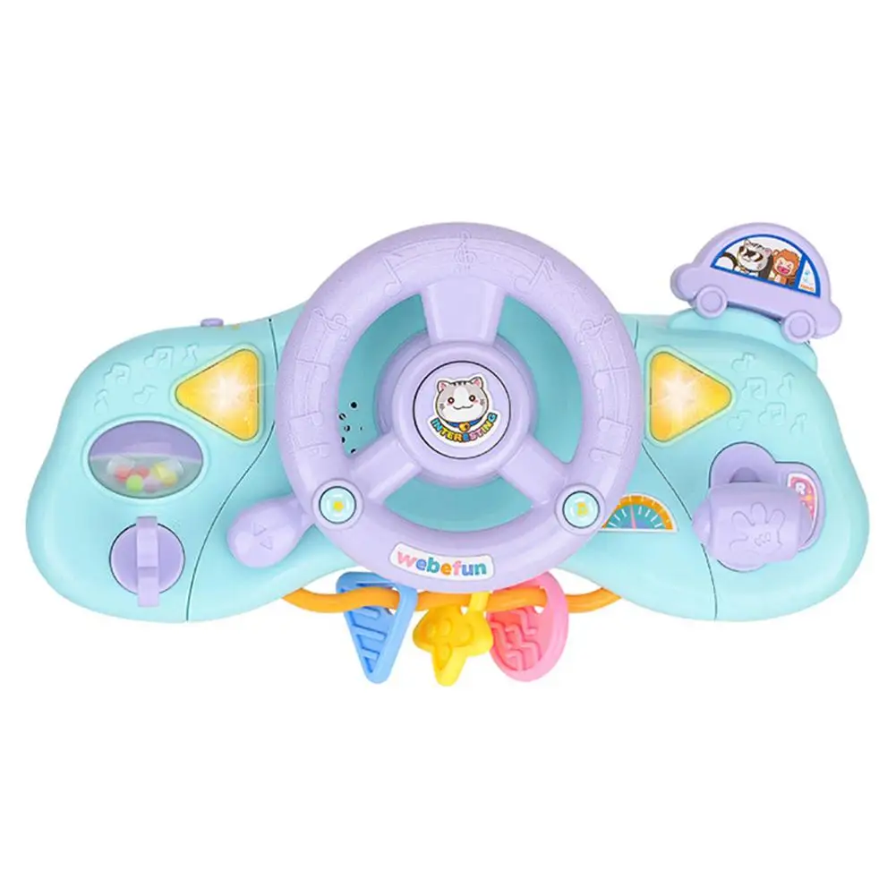 

Multifunctional Electric Simulation Lighting Music Steering Wheel Children Outdoor Toy Car Steering Wheel Early Education Toys
