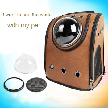 

Creative astronaut capsule pet backpack Small dogs carry bag Travel with dog bag