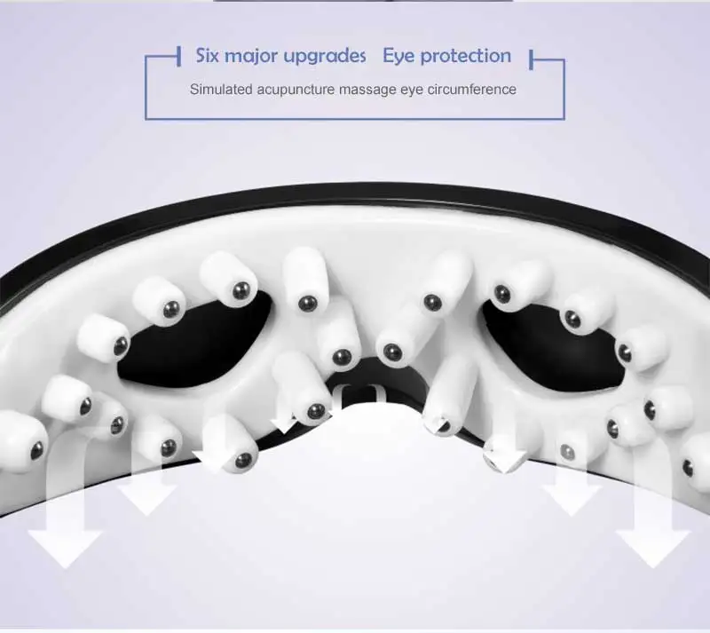 SWOISS Вибрационный массажер для глаз Интеллектуальный Электрический магнитный терапия горячий компресс давление воздуха сна массажер для глаз устройство