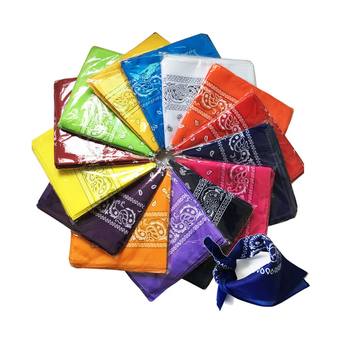 

Fahion Bike Scarves Unisex Riding Magic Headband Blend Hip-Hop Head Cycle Neck Tube Paisley Printed Bandanas 55*55cm
