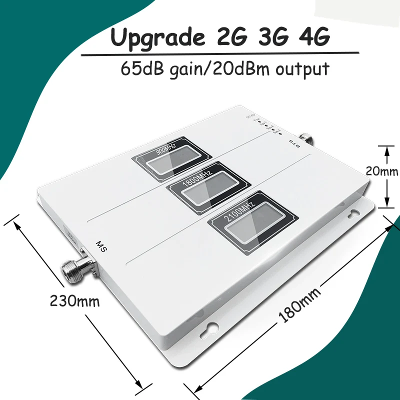 Трехдиапазонный ретранслятор сигнала Lintratek GSM 900 МГц UMTS 2100 LTE 1800 Усилитель