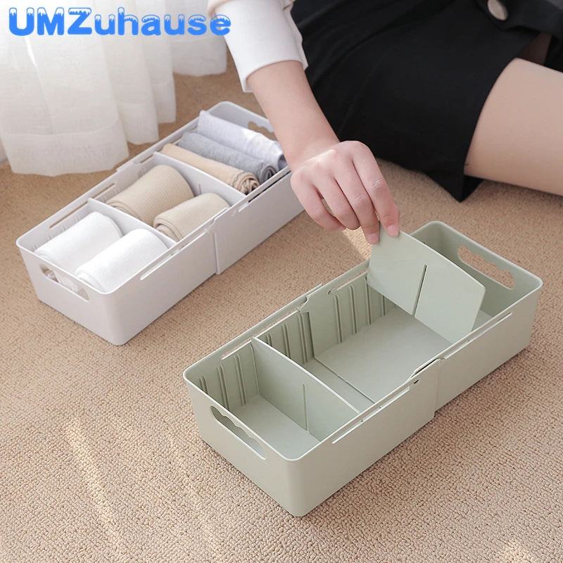 

Retractable Drawer Socks Sundries Cosmetics Partition Storage Boxes Office Home Organization Household Divider Bin Organizer New
