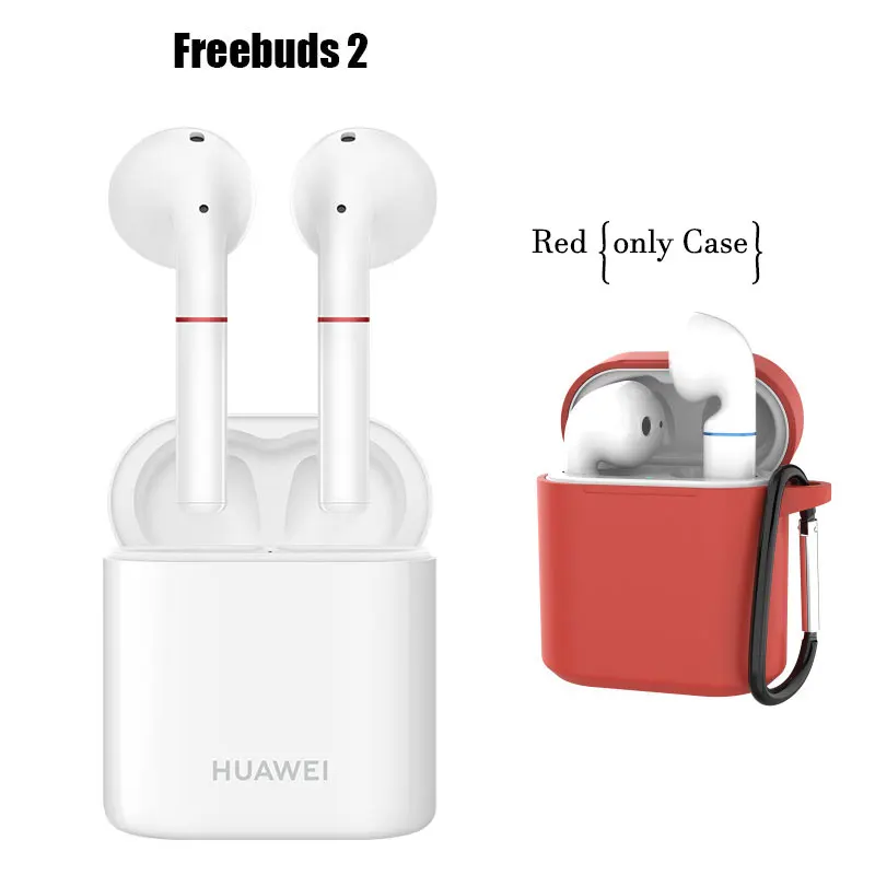 Huawei Freebuds 2 Pro Freebuds2 беспроводной Bluetooth 5,0 Наушники Hi-Fi водонепроницаемый IP54 контроль беспроводного заряда - Цвет: 2 add Red Case