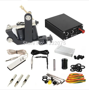 

Tattoo Kit Set tattoo machine guns power supply needles Foot Pedal Switch