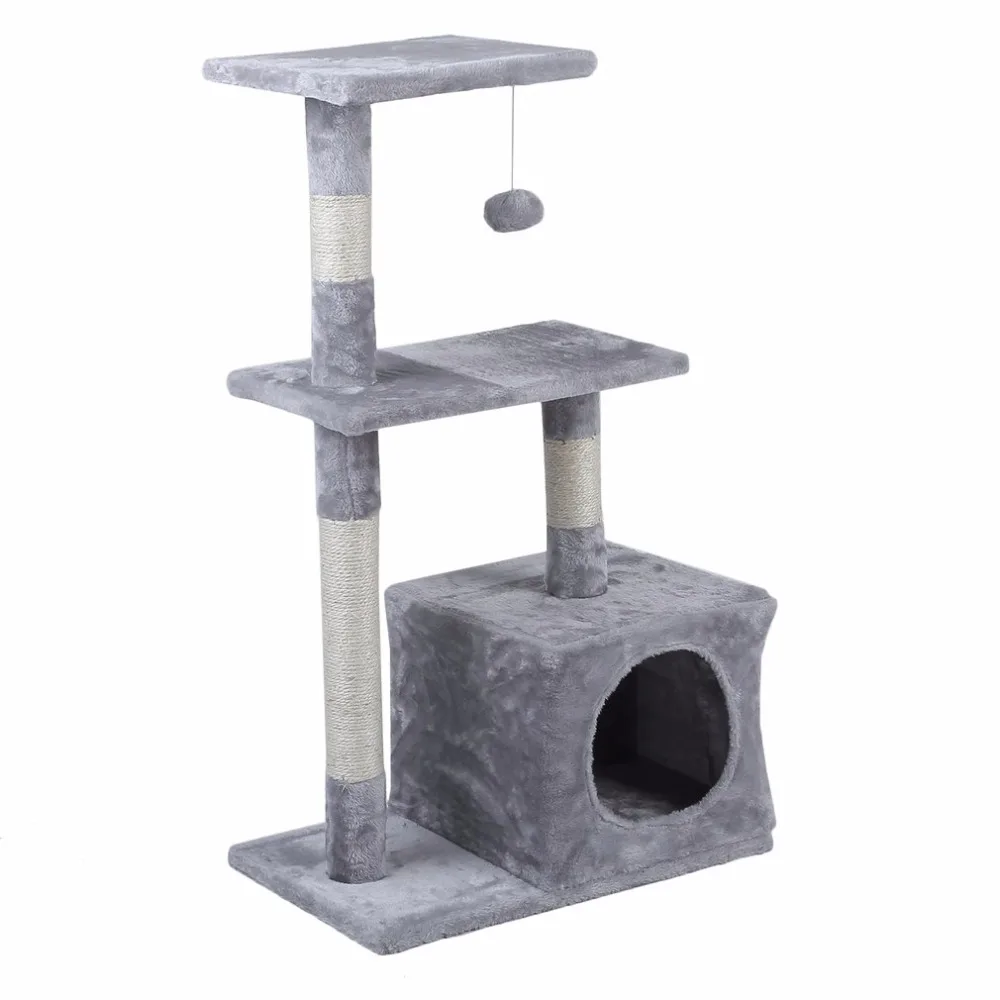 85CM Height Cat'S Tree Pets Scratching Posts Pets Furniture Scratchers Cat Play Jumping Toy for Cats Climbing Frame Cat Condos 85CM Height Cat'S Tree Pets Scratching Posts Pets Furniture Scratchers Cat Play Jumping Toy for Cats Climbing Frame Cat Condos