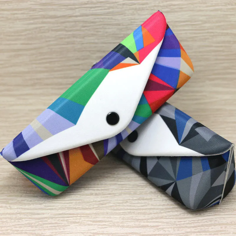 

DAVE Brand Designer Fashion myopia glasses case colour Sunglasses box Triangle eyeglass case Can be customized