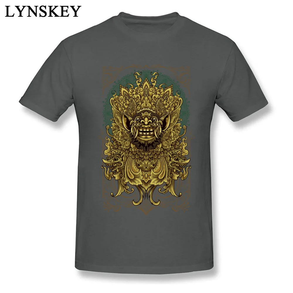 Men T Shirts Retro Custom Tops T Shirt Autumn 100% Cotton O-Neck Short Sleeve Normal Balinese Barong Reanimation Clothing Shirt Balinese Barong Reanimation carbon