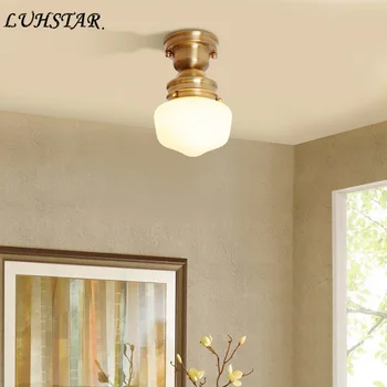 

Copper Led Ceiling Lamps Kitchen Corridor Aisle Iron Art Led Lights Modern Home Decor Led Ceiling Lights Living Room Lights