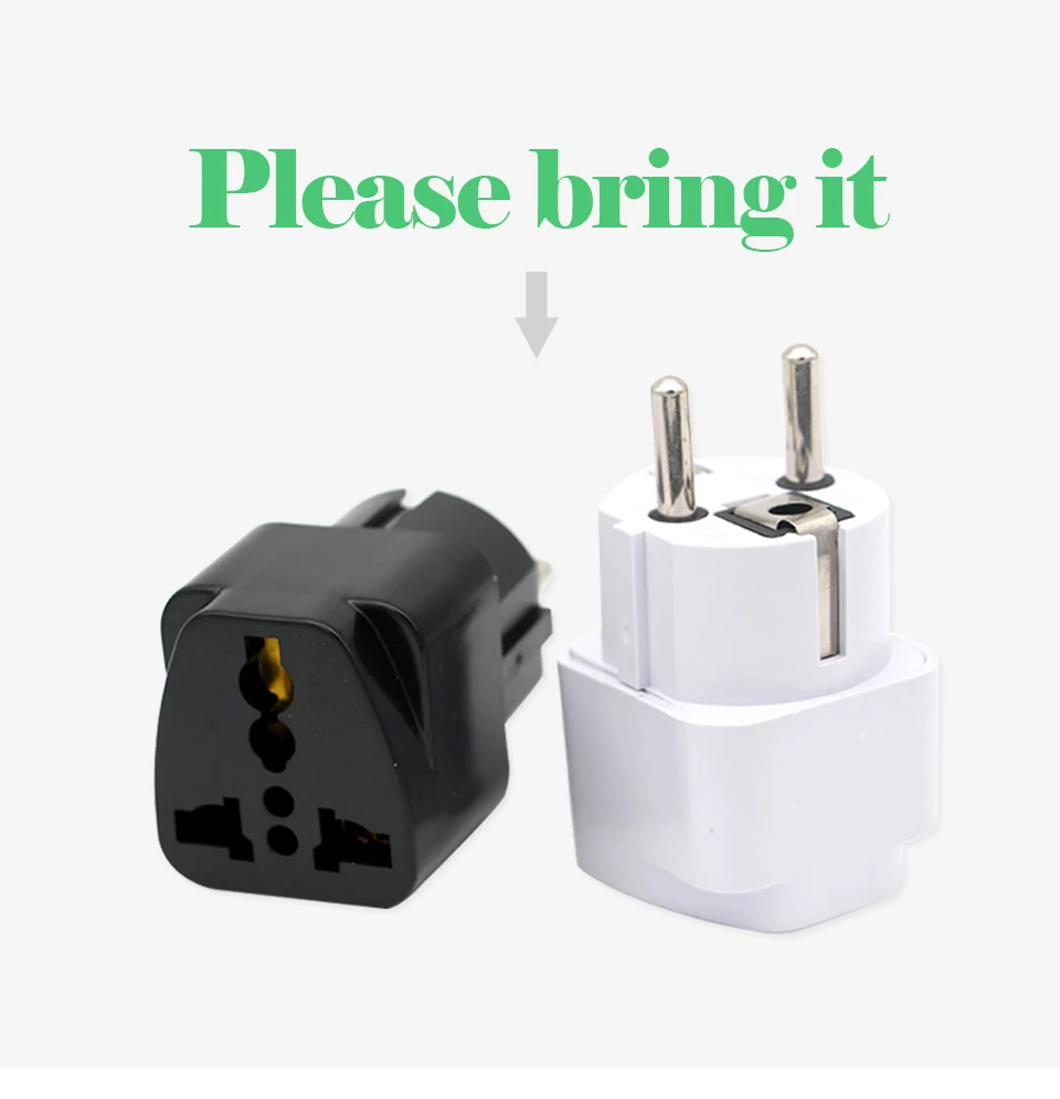 Universal UK US AU To EU AC Travel Power Adapters in Switzerland France Germany Greece EU Plug Converter Electrical Charger (3)