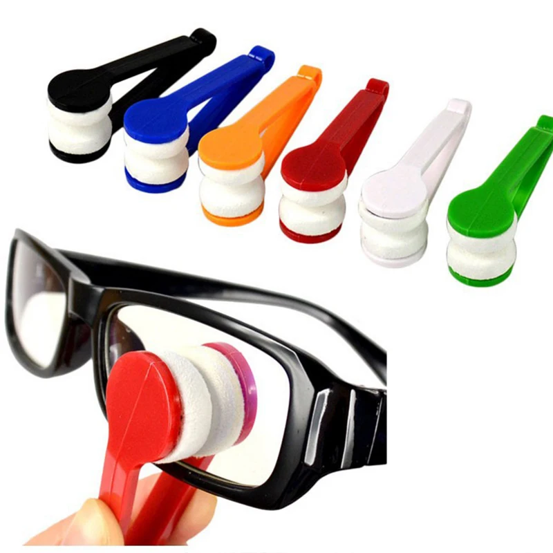 

2pcs/lot Random Color Glass Cleaner Microfiber Spectacles Sunglasses Eyeglass Clean Wipe Tools Mirror Cleaning Cloths Sweep