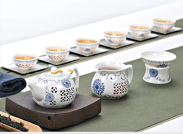 TANGPIN сине-белый керамический чайник Gaiwan, чайная чашка для Пуэр китайский чайный набор кунг-фу посуда для напитков