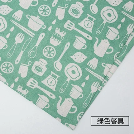 Полиэстер Лен японская ткань zakka ткань для шитьё для подушки Чехол и сумка для хранения Домашний текстиль ткани W300022-4 - Цвет: 12