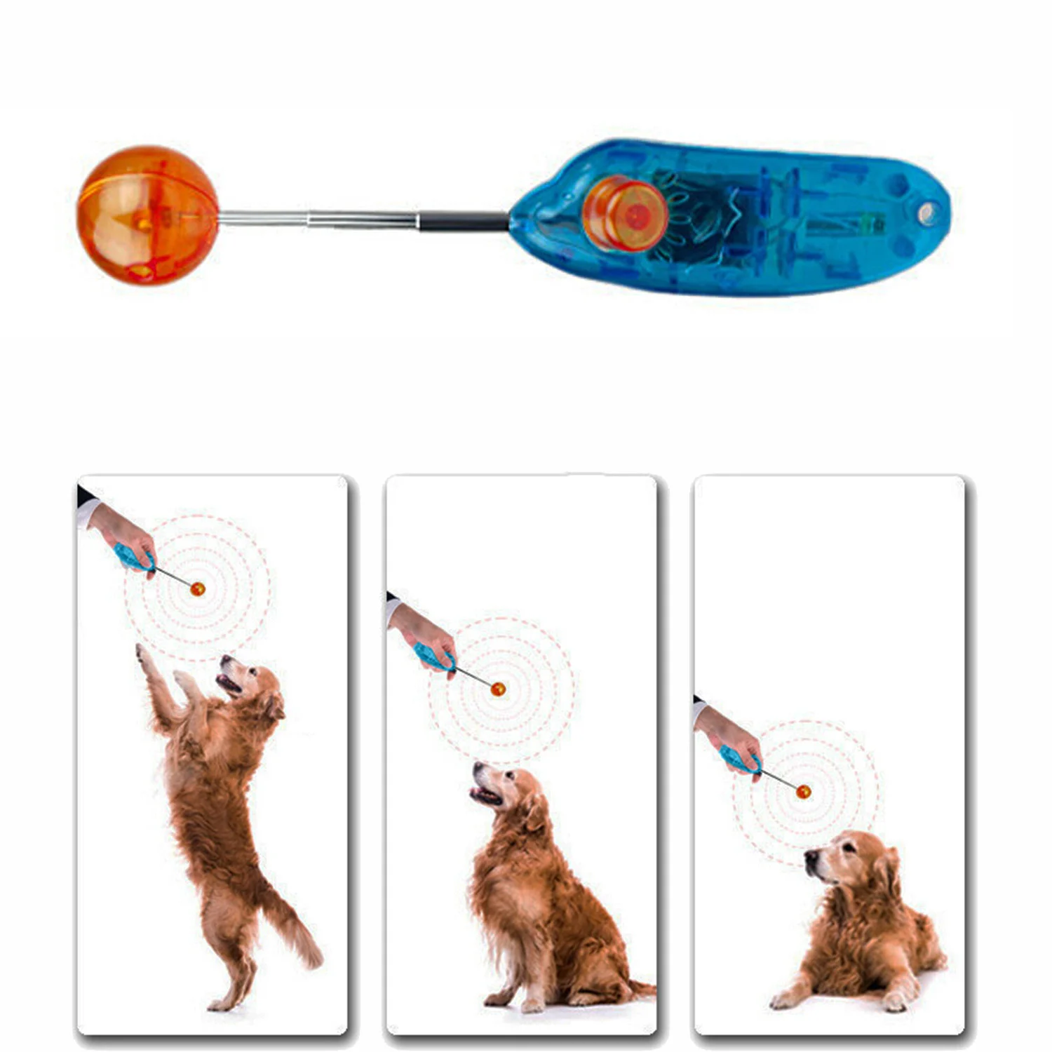 Behogar Funny Novelty Stretchable Design Pet Dog Cat Training Clicker