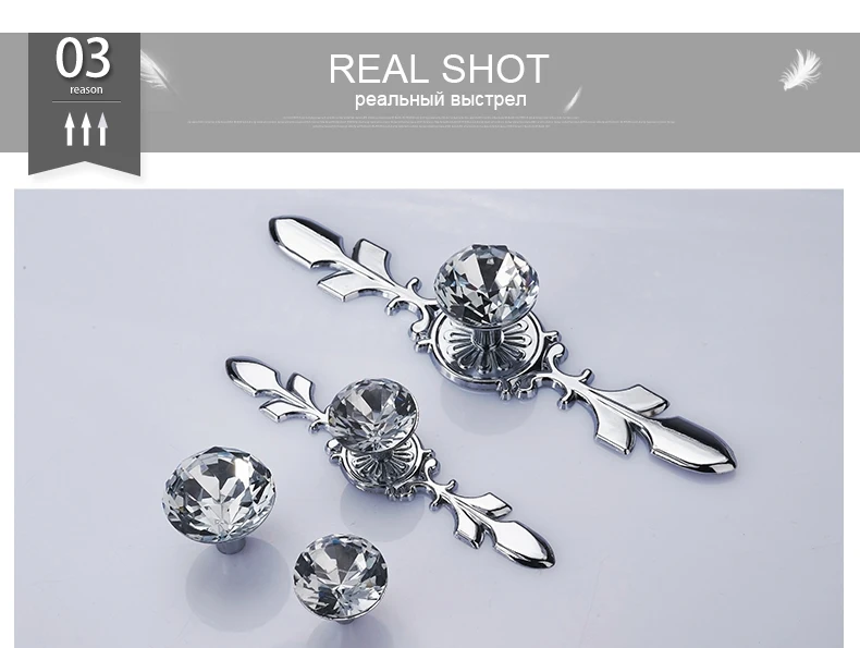 JD Luxury Diamond Crystal Handles Shoebox Cabinet Furniture Handles Closet Door Drawer Knobs Wardrobe Pulls Hardware