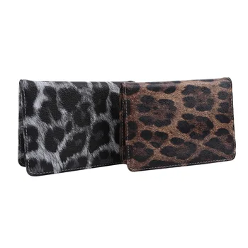 

New Big Leopard Flower Panther Passport Holder Bag Elastic Band Strap Passport ID Card Slot Card Jacket Purse