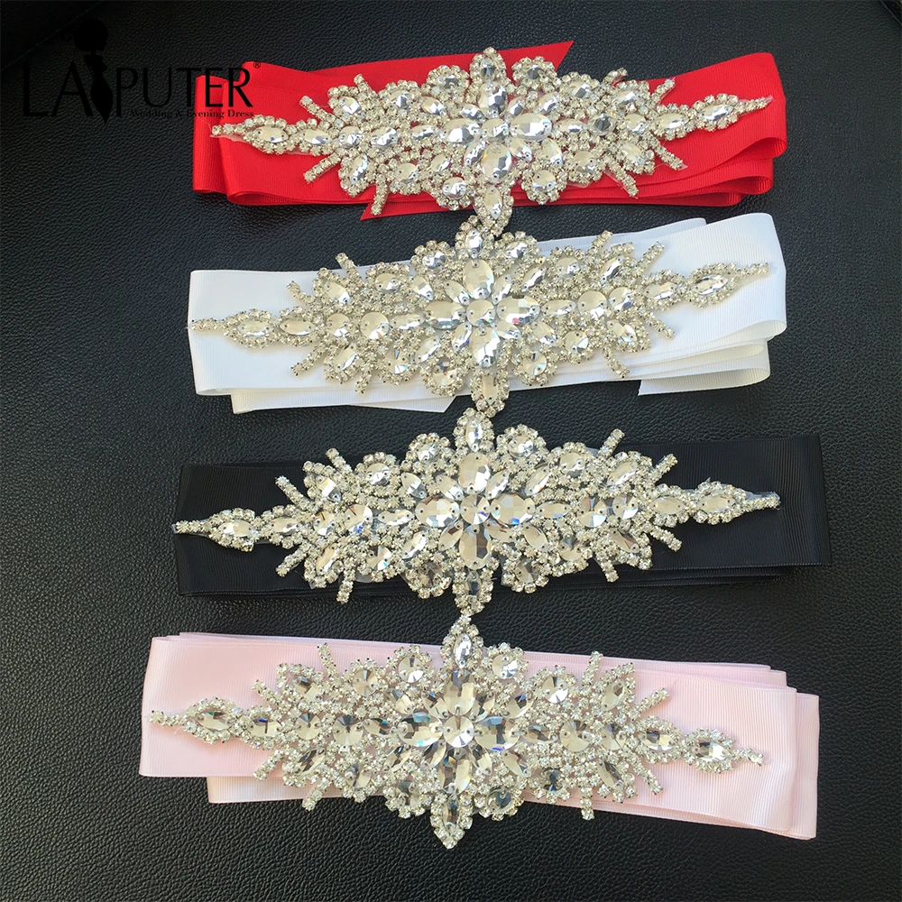 

New Arrival Handmade Wedding Belt Crystal Rhinestones Czech Stones Bridal Sashes Jewelry Formal Wedding Evening Dress Belts