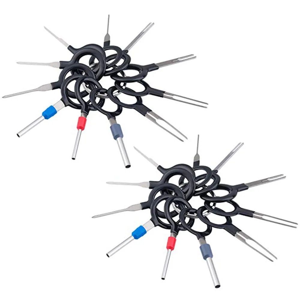

11Pcs/Set Pin Extractor Kit Car Electrical Wiring Crimp Connector Plug key Terminal Removal Release Pin Professional Repair Tool