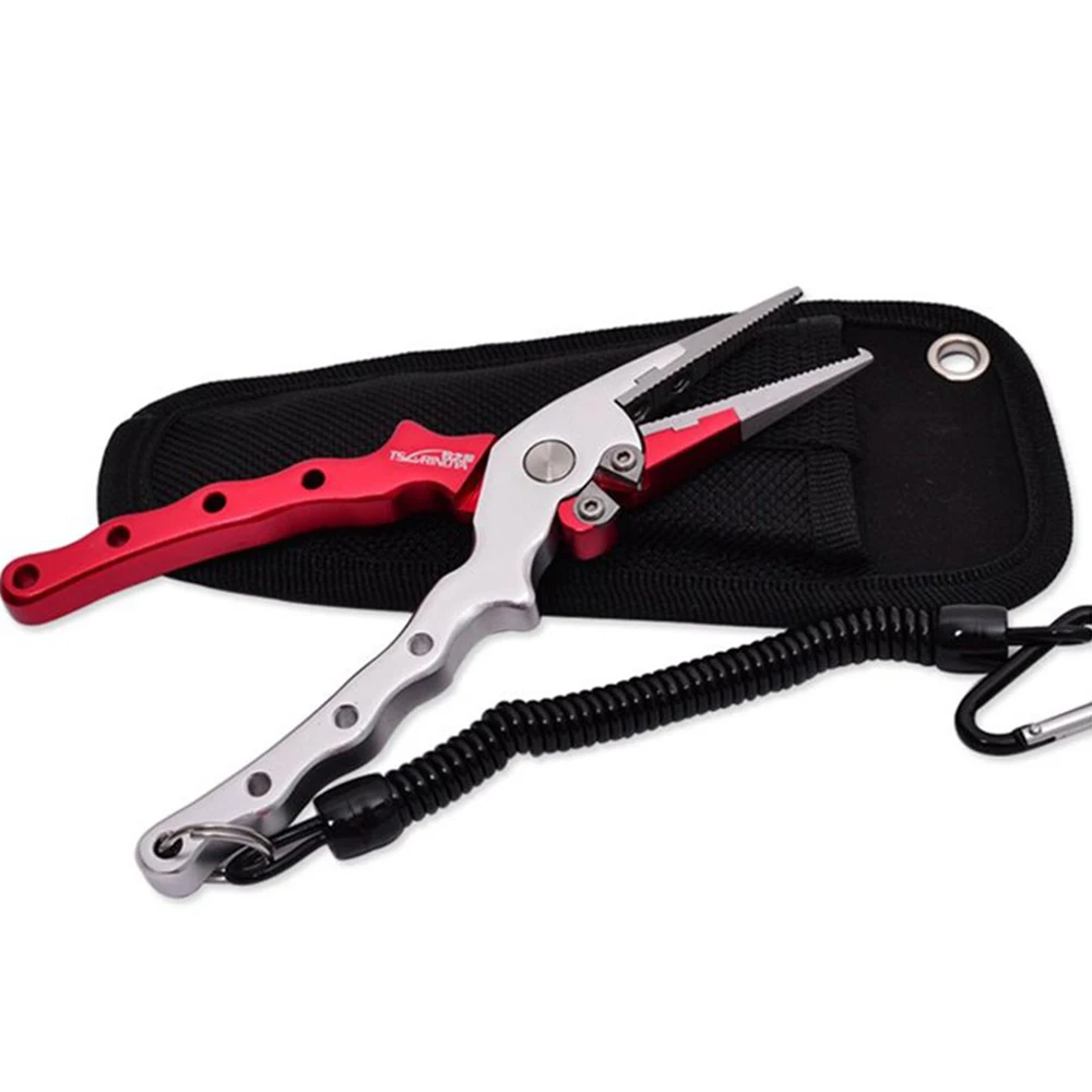 Trança de Alumínio de Aviação Cortador de Aperto Alicate de Peixe de Pesca Vara de Pesca Tsurinoya Multi-purpose Alicate Iscas Alicates 17 cm 89g 4 Cheap Ferramentas de pesca