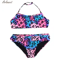 ARLONEET/детская одежда для девочек с леопардовым принтом, пляжные купальники, купальный костюм для девочек, летний красивый леопардовый