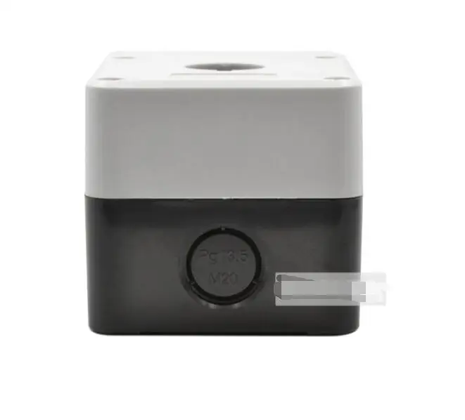Пластиковая станция управления 1 переключатель 22 мм кнопочный корпус коробка белый и черный
