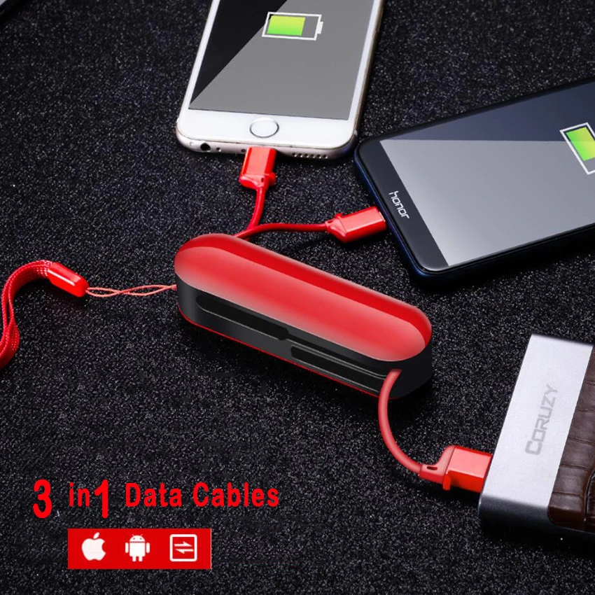 

Multi Charging Cable 3 in 1 USB Charger Cable with Type C/Mirco USB Ports for Cell Phones Tablets and More