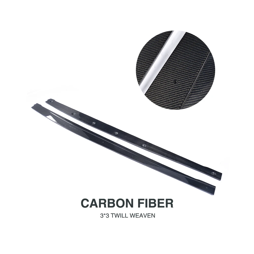 Боковых юбок для наращивания губ фартуки для Infiniti Q50 седан 4-двери 2013- углеродного волокна 2 шт./компл