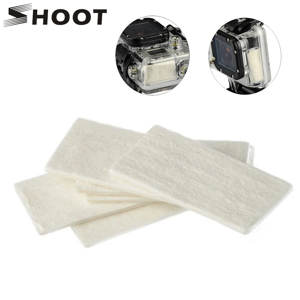 SHOOT 12 шт. противотуманные вставки для GoPro Hero 9 8 7 5 черный Xiaomi Yi 4K Sjcam Eken H9