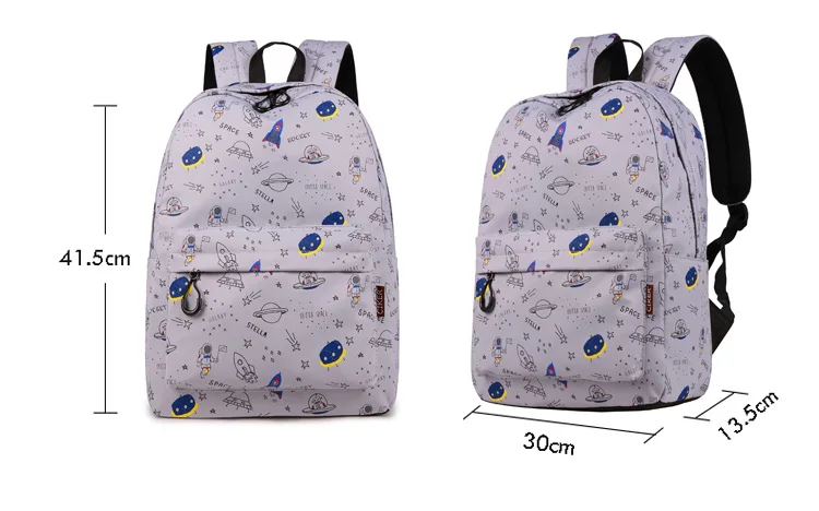 Space printing backpack for girs boys (15)
