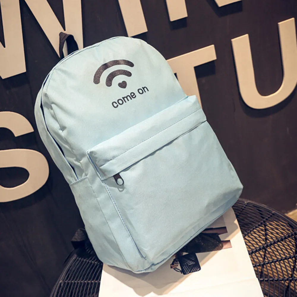 

Sleeper #502 2019 NEW Men Women Canvas Personalized WiFi Printing Backpack Shoulder Bags school backpack girl boy Free Shipping